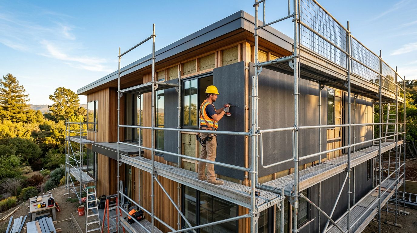 Отделка фасада и окон композитом: смета на дом 180 м² в 2026