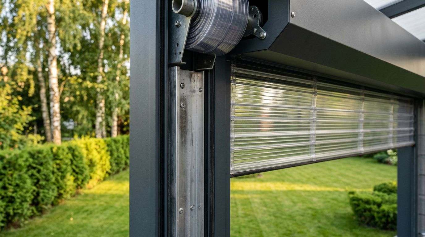 transparent polycarbonate roller shutters