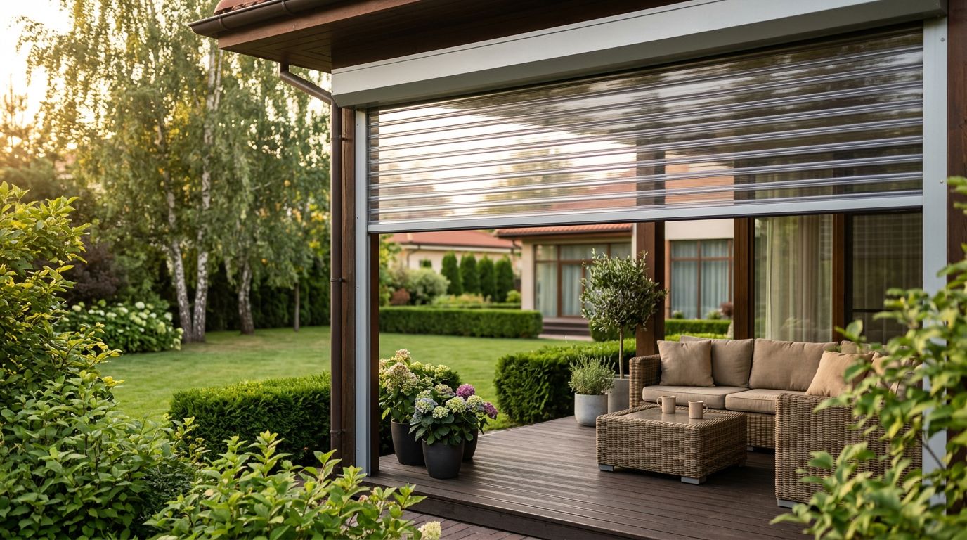 transparent polycarbonate roller shutters